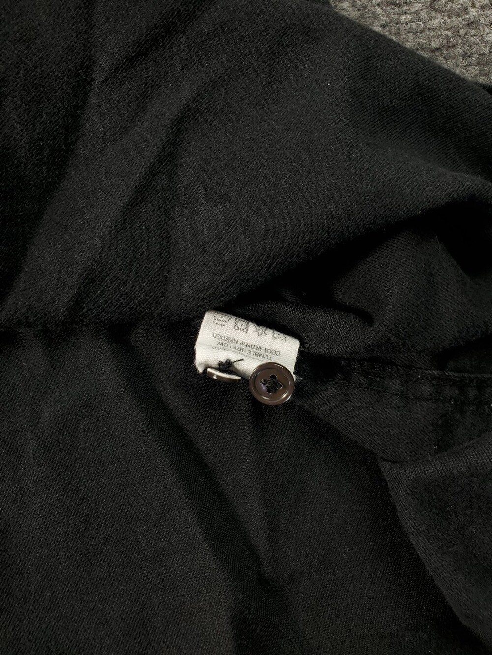 Buck Mason Draped Twill One Pocket Shirt Small Black Long Sleeve Button Up Solid - Picture 8 of 10